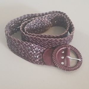 3/$25  American Eagle leather weaved belt